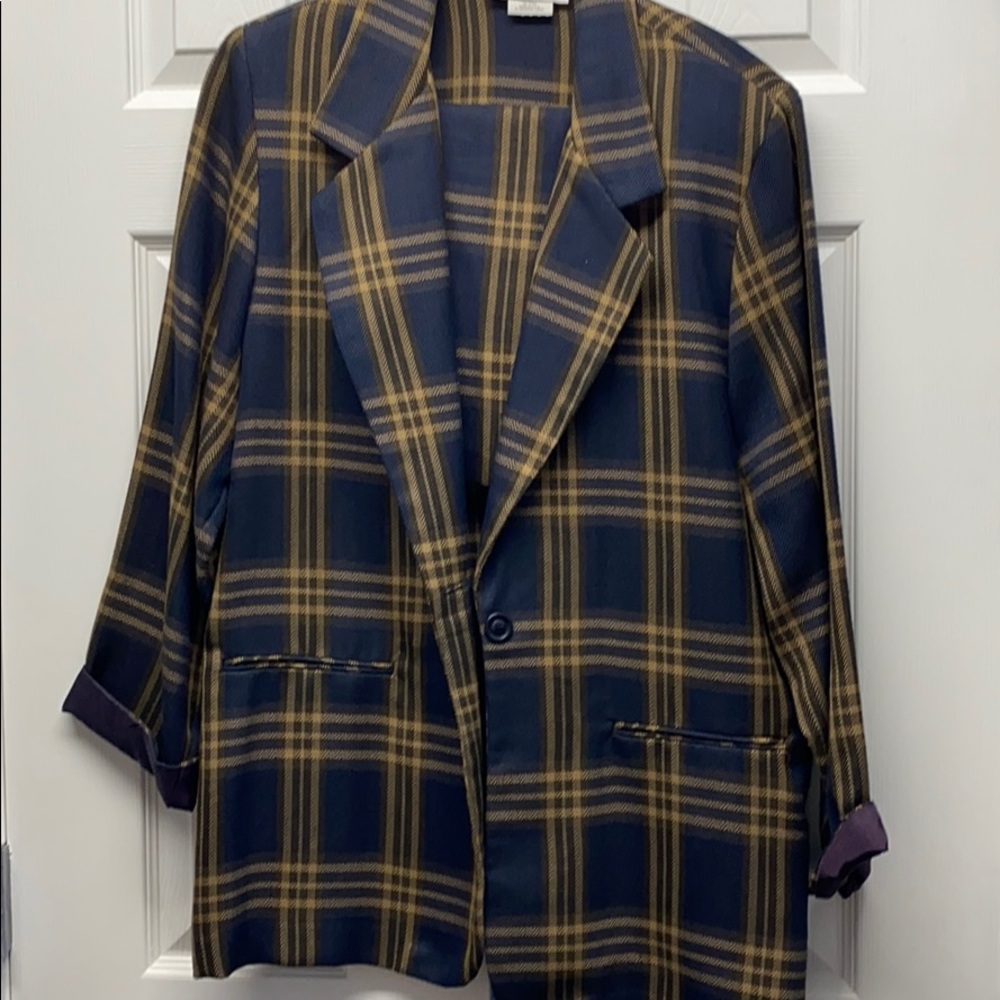 Studio C plaid suit